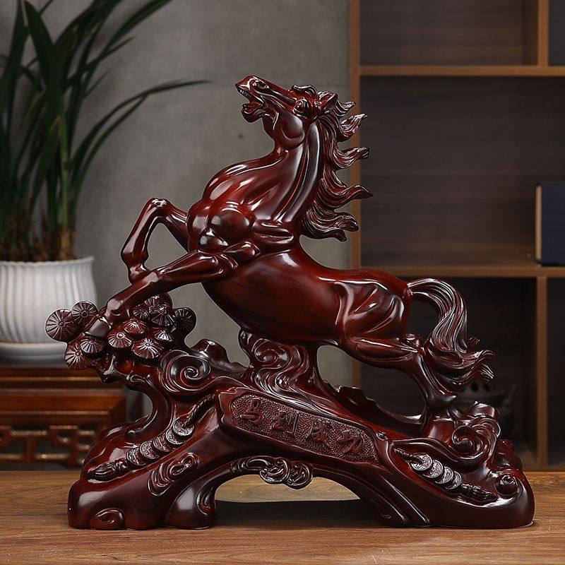 马到成功摆件招财生肖马家用客厅酒柜老板办公室桌面装饰开业礼品