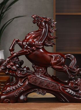 马到成功摆件招财生肖马家用客厅酒柜老板办公室桌面装饰开业礼品