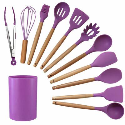 Silicone Kitchen Cooking Utensil Set with Storage Box 12pcs
