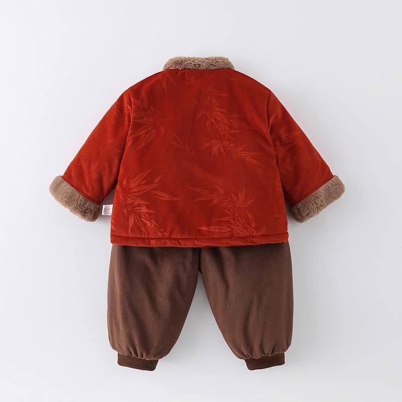 男童汉服婴儿冬装中式新款周岁礼服冬季唐装宝宝加绒加厚套装拜年,个性定制/设计服务/DIY,儿童套装加工定制,淘宝优惠券,粉丝福利购,淘宝优惠卷