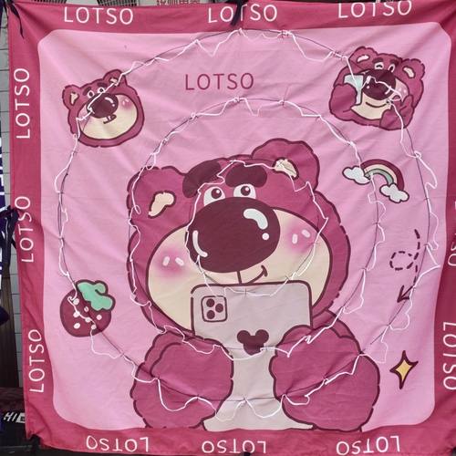 草莓熊卡通靶布儿童版小尺寸70厘米儿童家庭版靶布价格优惠