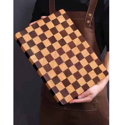 相思木菜板家用抗菌防霉棋盘格切菜板实木砧板粘板案板面板