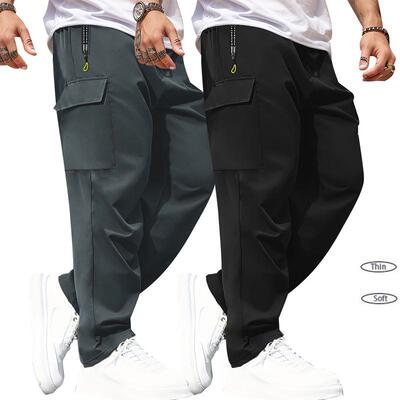 Men's work pants set of 2 featuring an adjustable