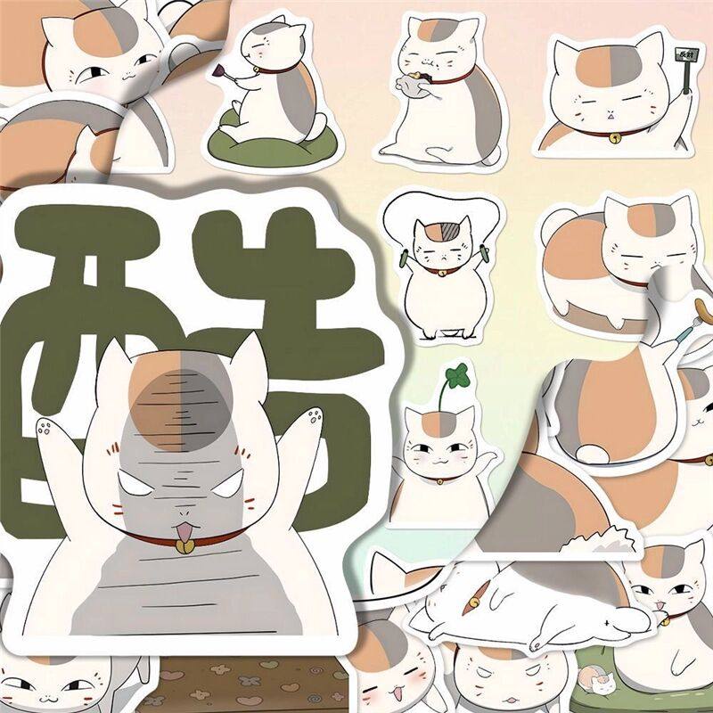 126张夏目友人帐猫咪老师贴纸可爱卡通创意小猫周边手帐手机装饰,文具电教/文化用品/商务用品,贴纸/立体贴纸,淘宝优惠券,粉丝福利购,淘宝优惠卷