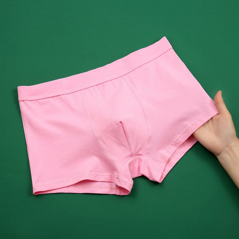 纯棉内裤男 100棉棉质面料 全棉 平角裤 抗菌 一等品 内裤男 红色