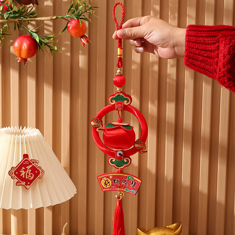 2026新款春节小挂件柿子串丝线小灯笼挂饰马年新年装饰挂件,节庆用品/礼品,挂饰/生肖挂饰,淘宝优惠券,粉丝福利购,淘宝优惠卷