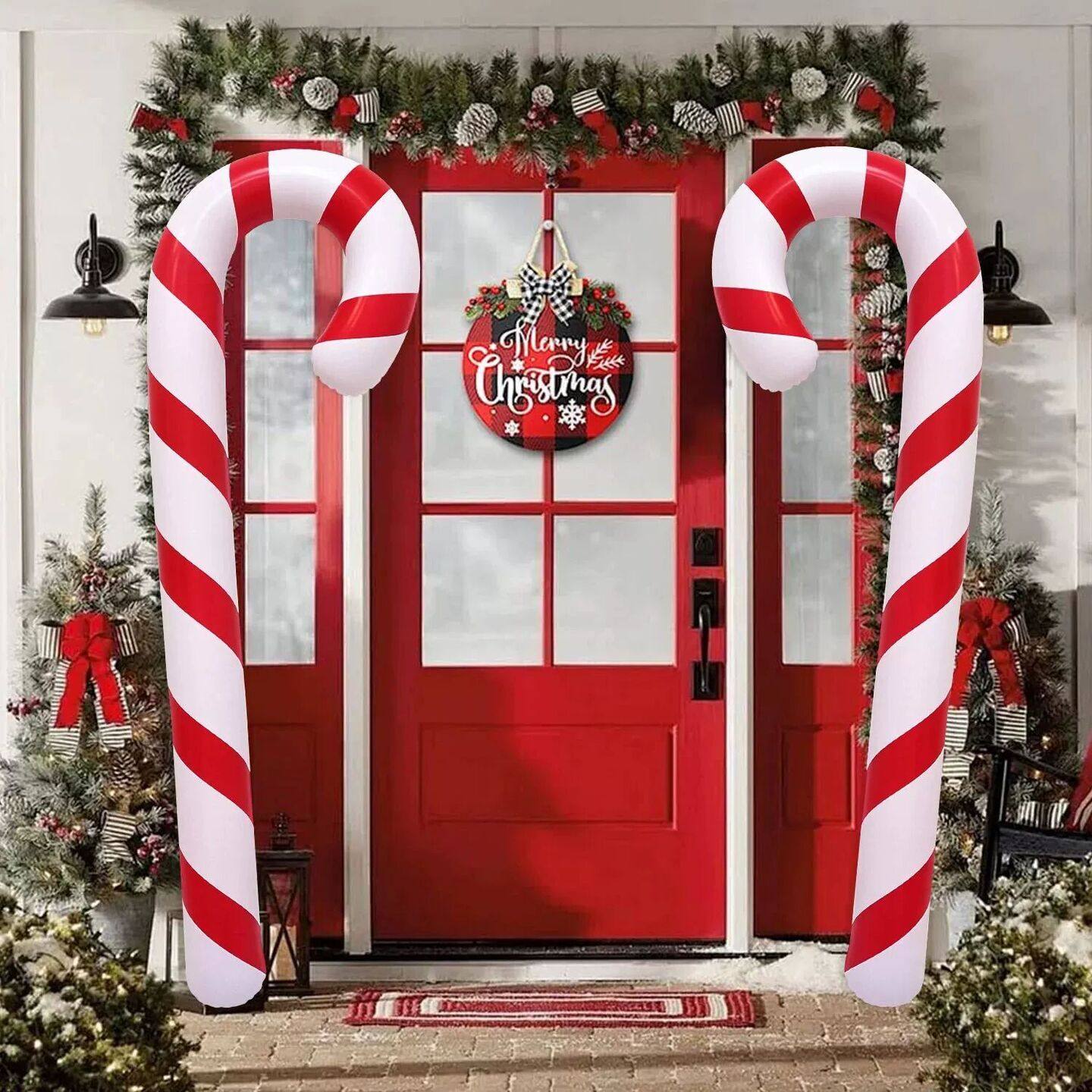 1pcs Xmas Candy Cane Stick Christmas Candy Cane Stick Inflat