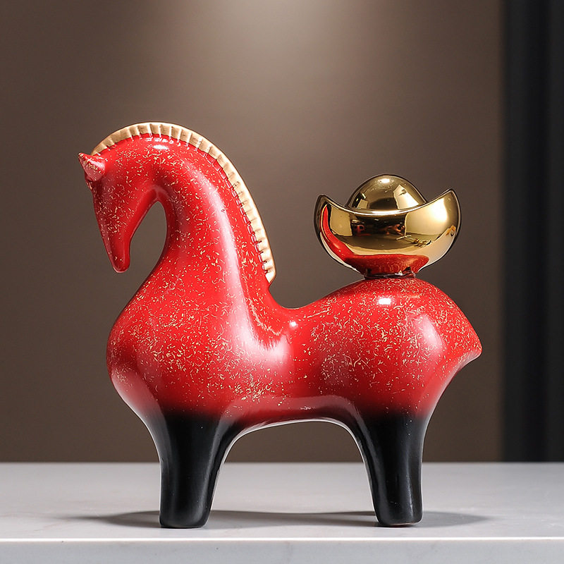 马上有钱马摆件招财客厅书房电视柜酒柜装饰品办公室乔迁新居礼品,家居饰品,装饰摆件,淘宝优惠券,粉丝福利购,淘宝优惠卷