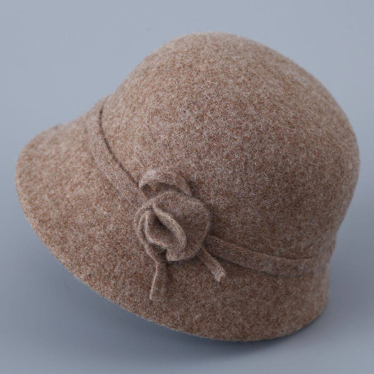 时尚韩版羊毛呢妈妈帽子女士秋冬季礼帽洋气百搭渔夫帽中老年盆帽,服饰配件/皮带/帽子/围巾,帽子,淘宝优惠券,粉丝福利购,淘宝优惠卷