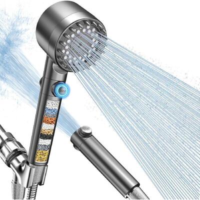 Filtered Handheld Shower Head High Pressure 4 Spray