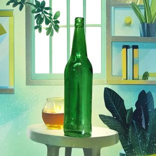 假啤酒瓶道具道具酒瓶愚人节糖胶爆头短剧影视表演特技恶作剧啤酒