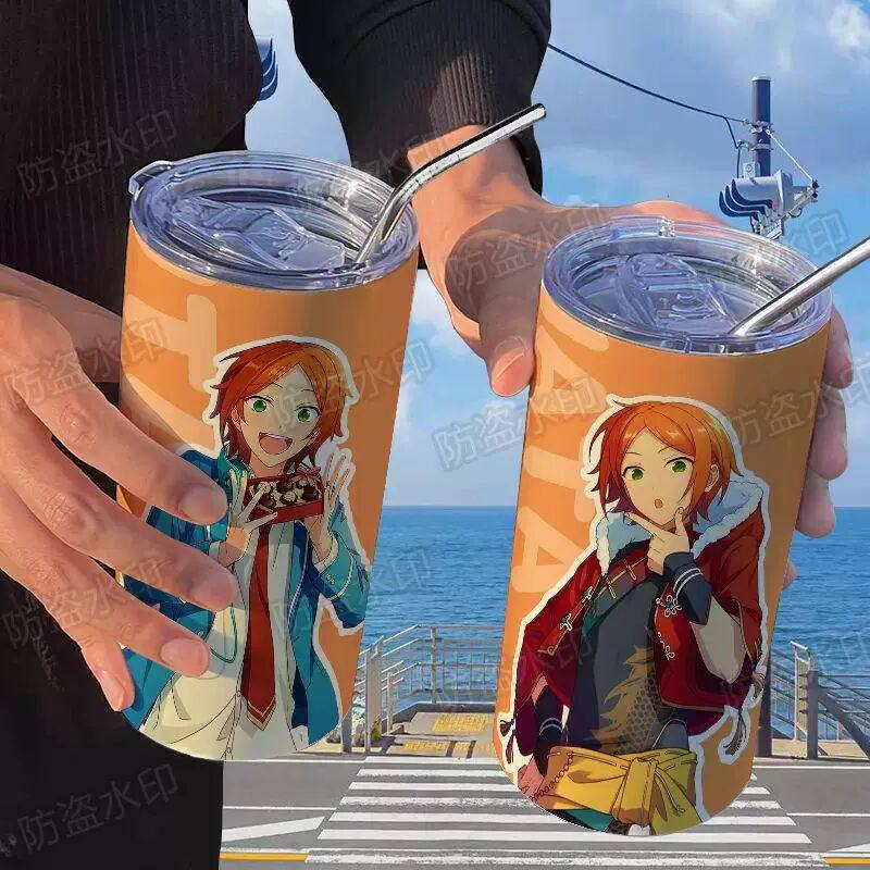 偶像梦幻祭小众保温杯带吸管咖啡杯高颜值ins随手便携学生水杯子,模玩/动漫/周边/娃圈三坑/桌游,动漫水杯/居家/百货,淘宝优惠券,粉丝福利购,淘宝优惠卷