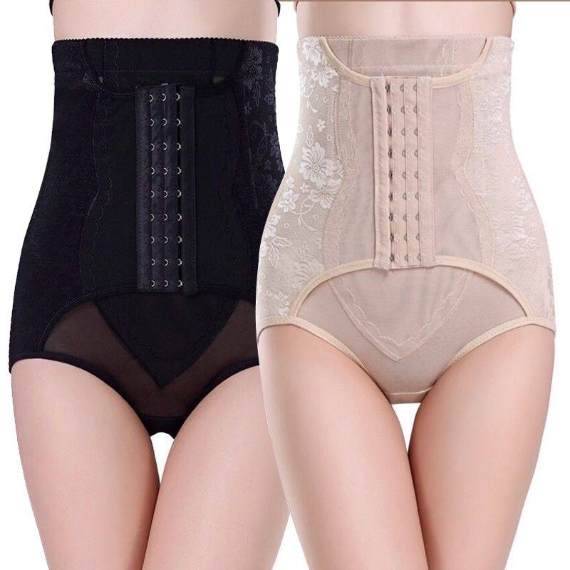 三排超薄高腰收腹裤产后束腹收腹内裤女提臀美体塑身裤