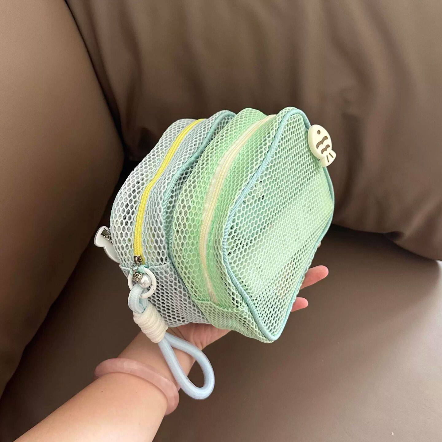 网纱化妆包多巴胺钥匙拉链包大容量化妆品收纳包旅行洗漱包零钱包,收纳整理,化妆包,淘宝优惠券,粉丝福利购,淘宝优惠卷