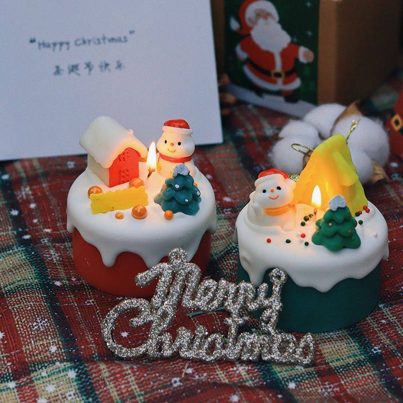 圣诞节礼物香薰蜡烛小雪人圣诞树伴手礼盒蜜女生小众高级蛋糕摆件,家居饰品,香薰蜡烛,淘宝优惠券,粉丝福利购,淘宝优惠卷