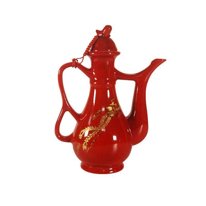 婚庆陶瓷红釉酒具现代中式婚礼交杯酒壶喜酒杯结婚敬酒杯老款红色,个性定制/设计服务/DIY,酒杯,淘宝优惠券,粉丝福利购,淘宝优惠卷