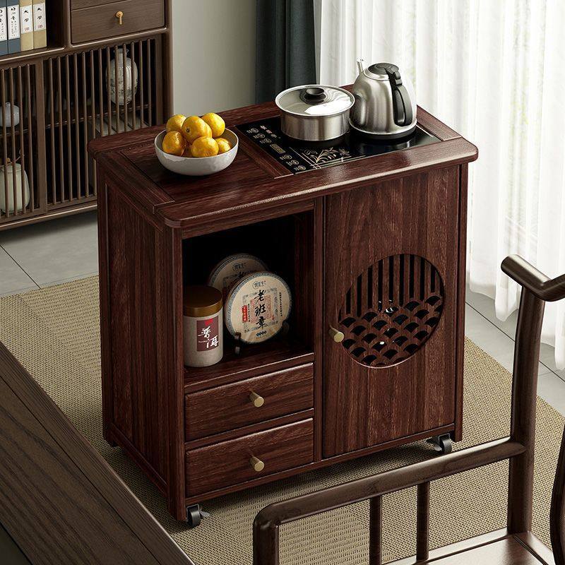 实木移动茶桌茶台家用阳台小茶车茶几功夫茶具盘烧水壶一体柜中式,商业/办公家具,办公茶水柜,淘宝优惠券,粉丝福利购,淘宝优惠卷