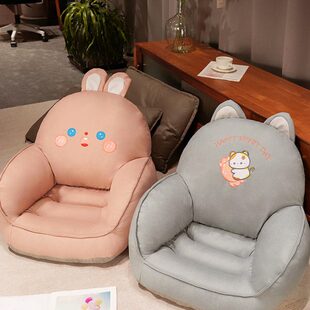 榻榻米坐垫靠背一体地上蒲团懒人坐墩卧室家用地板屁垫椅子厚垫子