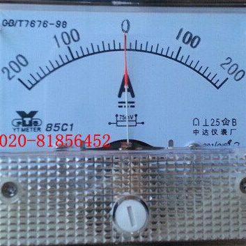 正负直流电流表85C1+-200A +-500A 正负200A 正负500A 75MV 85C1-