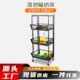 厨房置物架多功能蔬菜果篮旋转落地多层可折叠家用收纳架储物架子