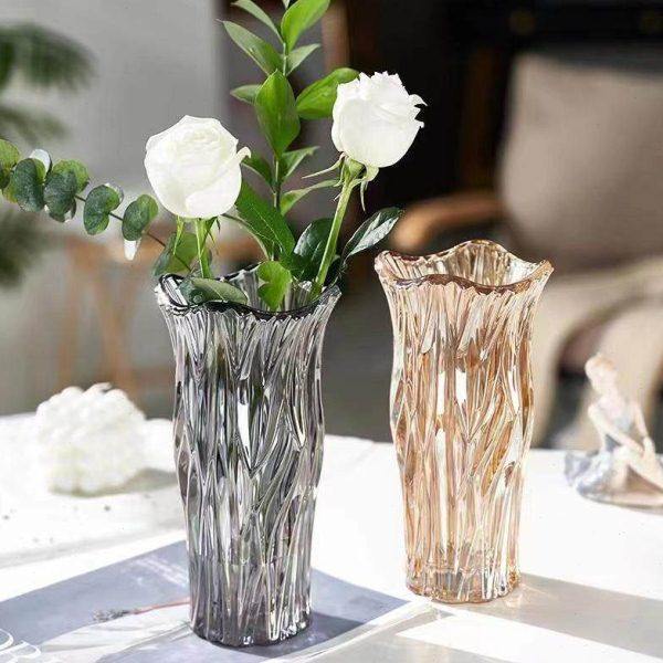 北欧风电镀水晶玻璃花瓶餐厅桌面琉璃玻璃花瓶摆件软装插花器,鲜花速递/花卉仿真/绿植园艺,花瓶,淘宝优惠券,粉丝福利购,淘宝优惠卷