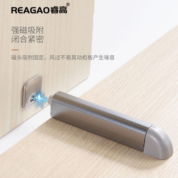 睿高柜门反弹器按压式自动弹力开免拉手隐形门推弹回弹按弹器铰链