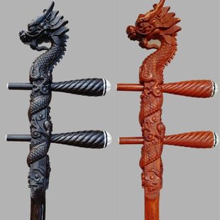 紫檀黑檀龙头二胡杆子马头高山流水瑞龙凤头越胡高胡琴杆抛光工艺