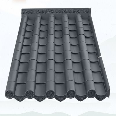 特厚足4毫米大波屋面仿古瓦加厚大瓦距树脂瓦片 屋顶 建筑用大瓦