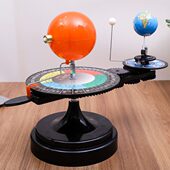 志诚 初高中小学 大号太阳地球月亮日地月运行三球仪教学模型仪器