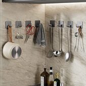 厨房挂钩免打孔强力粘胶挂勺子铲子墙上承重用品锅勾收纳粘钩壁挂