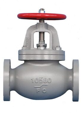 船用日标截止阀球形阀10K JIS F7307铸铁直通750231 750232 3 456