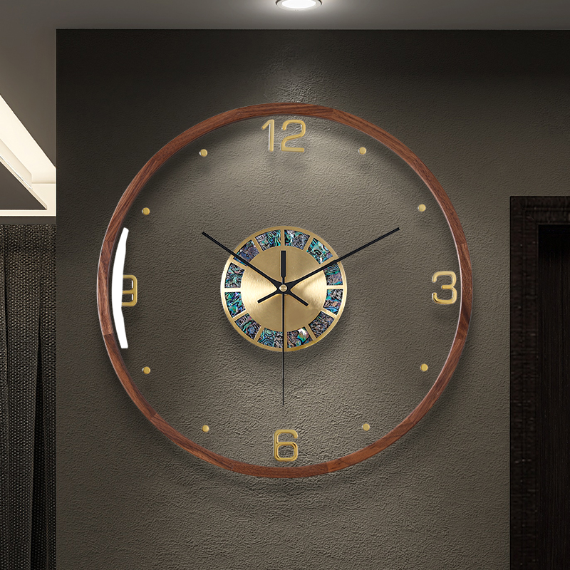 2022新款钟表挂钟客厅简约现代网红创意K大气时钟免打孔轻奢石英