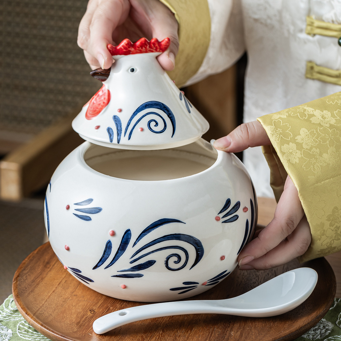 造型猪油罐家用耐高温陶瓷罐子辣椒油专用罐大号厨房荤油罐糖盐罐,厨房/烹饪用具,猪油罐,淘宝优惠券,粉丝福利购,淘宝优惠卷