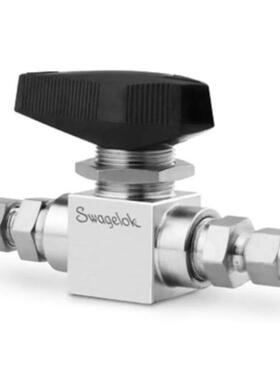 世伟洛克SS-L83KS6不锈钢3件式高压低温3通球阀PCTFE3/8in.卡套管