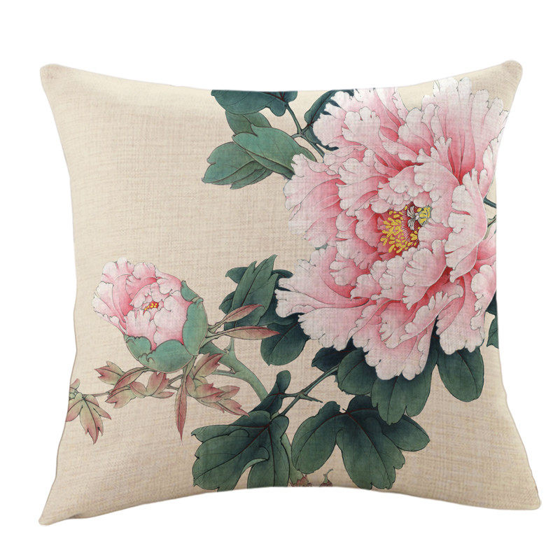 新中式富贵牡丹客厅沙发抱枕中式红木座椅榻榻米定制组合坐垫靠背,居家布艺,靠垫/抱枕,淘宝优惠券,粉丝福利购,淘宝优惠卷