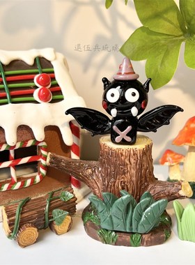 万圣节琉璃小摆件m系巫师帽幽灵系列创意可爱南瓜幽灵家居装饰