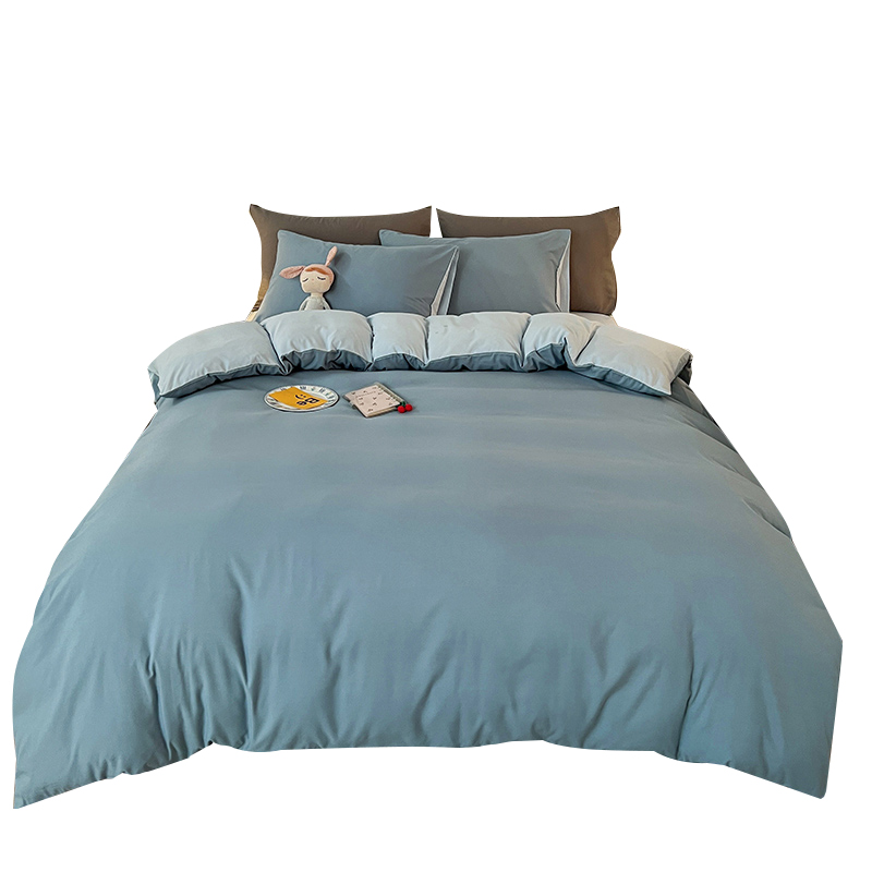 被套单件150x200x230学生宿舍单人纯色水洗棉全被罩磨毛被单180