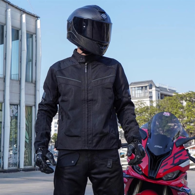 摩托车夏季摩旅服骑行服轻便舒适网眼机车服CE护具透气骑行服