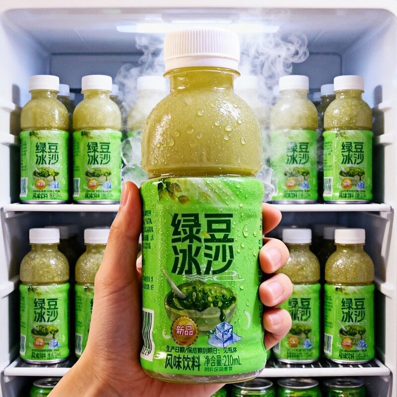 【10瓶一箱】夏季清凉解喝暑冰爽绿豆冰沙口味饮料210ml聚会畅饮2