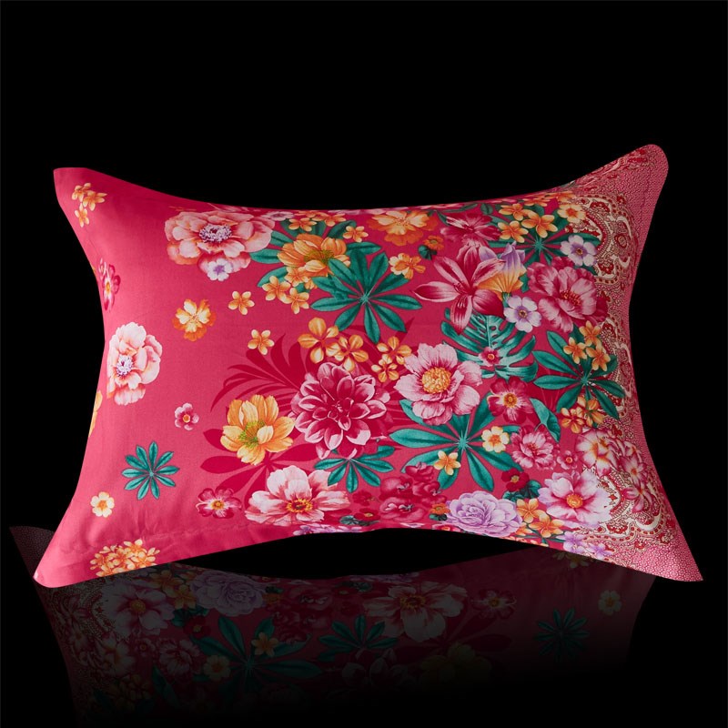 活性印花加厚秋冬单人家用枕套一对学生宿舍全棉枕头套2只装