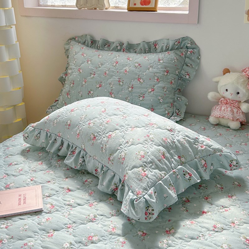 公主风亲肤水洗棉床罩床裙式单件加厚夹棉防滑床单床围裙罩床笠套