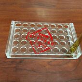 定制各种规格 孔数安培瓶架 20ml有机玻璃安培瓶架