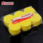 打蜡海绵擦车用圆形洗车上蜡养护抛光护理小圆海绵汽车用品12个装