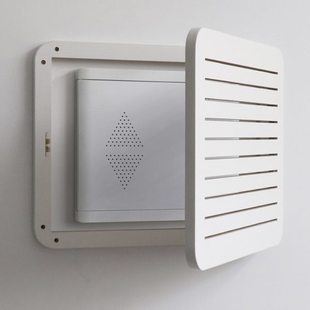 弱电箱装饰遮挡柜北欧简约创意多媒体箱盖板玄关壁挂超薄实木白板