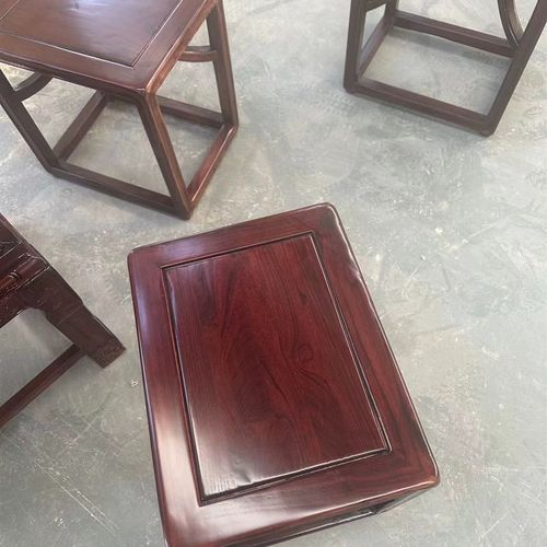 老榆木实木凳子新中式凳子原木拼接实木凳子家用框架木凳儿厂家