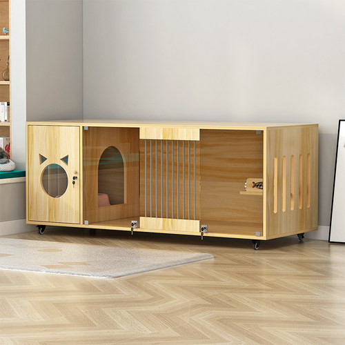 猫别墅大空间猫屋猫笼子家用猫繁育笼室内猫笼猫厕一体猫窝 猫舍