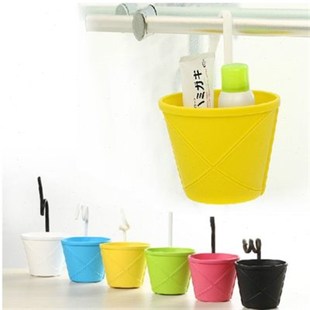 收纳挂篮厨房浴室汽车挂式置物篮塑料储物篮垃圾桶吊篮筐整理收纳