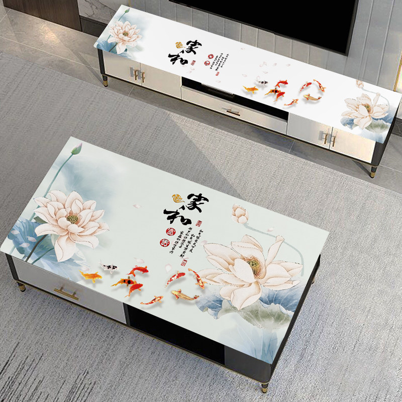 PVC免洗餐桌茶几电视柜软胶盖垫防水软玻璃水晶板学习办公桌布垫