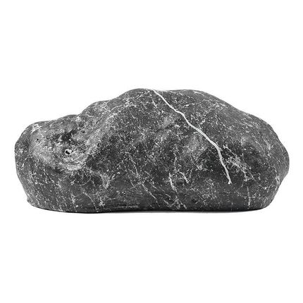 仿真石头玻璃钢黑山石假石头庭院假山石造景装饰景观石大块黑石头