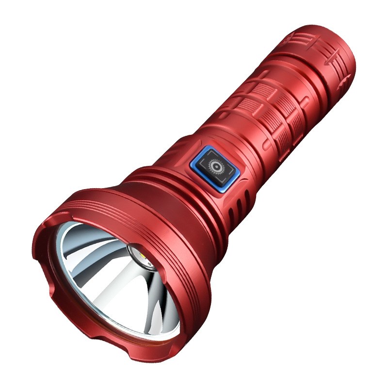 新款户外白激光强光手电筒BT90充电H多功能大功率便携一体仓手灯